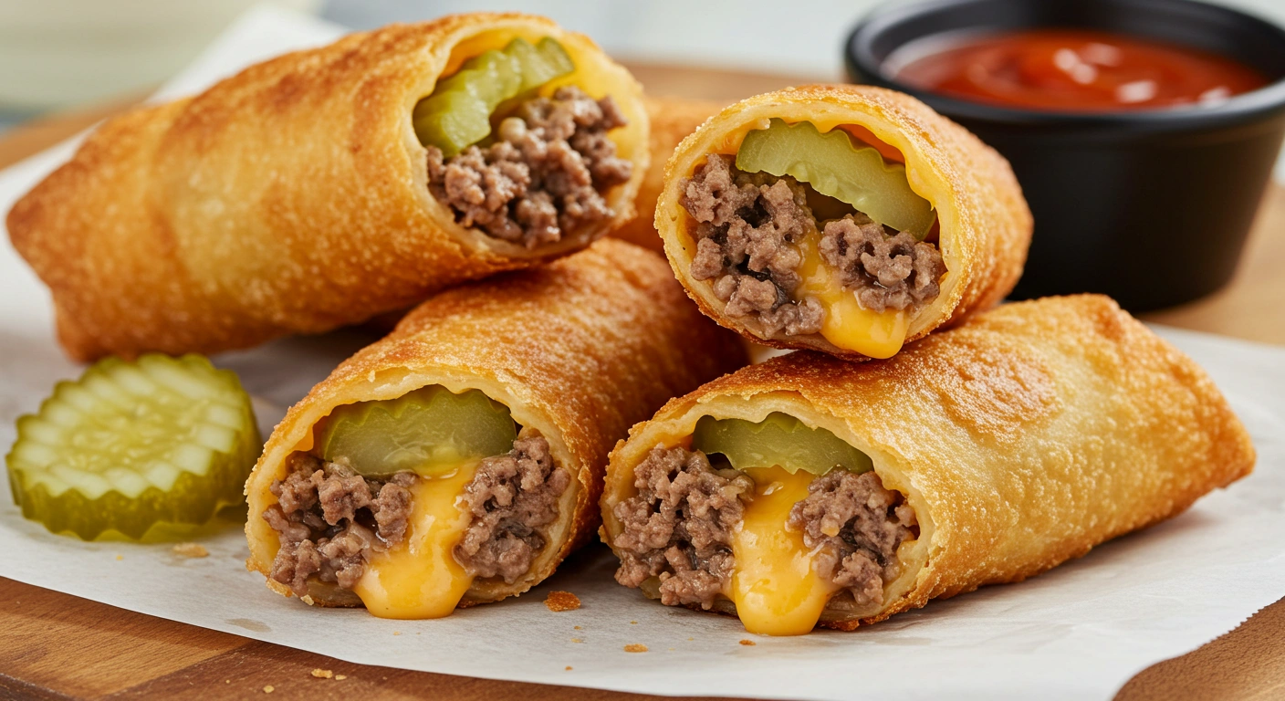 BEST RECIPE For Cheeseburger Egg Rolls - tertiary view